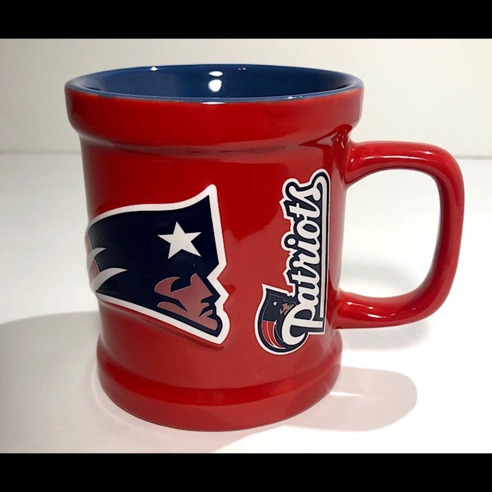 New England Patriots Mug  & Free Beanie- See Photos-